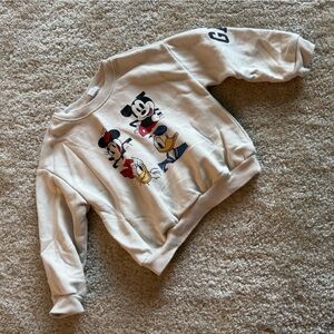 Gap Cream Disney Character Sweatshirt